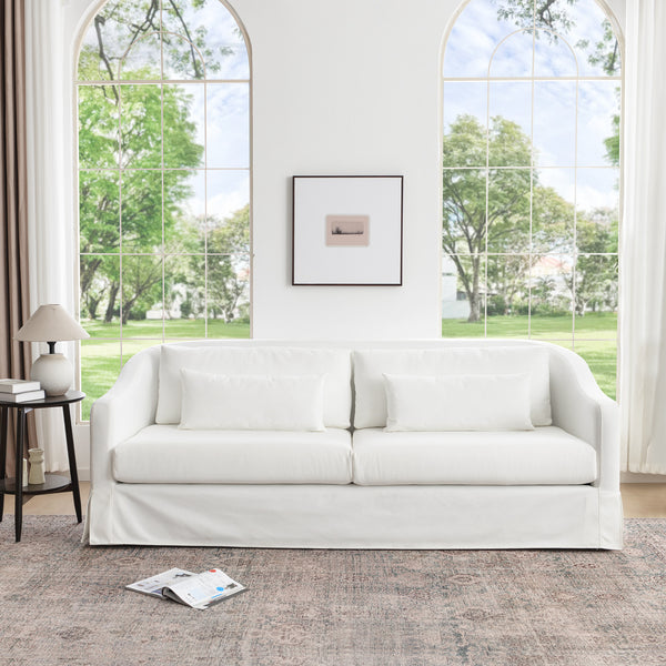 Herman Performance Fabric Slipcovered Sofa - 3 Seater Sofa | Three Seater Couch | Kinwell Furniture | Modern 3 Seater Sofas